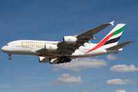A6-EDF @ EGLL - Emirates A380-800