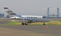 N886QS @ KAPC - NetJets 2000 Hawker 800XP departing for short flight to KMHR/Mather Field, Sacramento, CA - Napa River RR Bridge in background - by Steve Nation