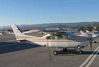 N1676U @ KSQL - Digicam Corp (Woodland Hills, CA) operates this camera-equipped 1982 Cessna T210N visiting KSQL/San Carlos, CA - by Steve Nation