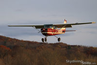 N22060 @ 7B9 - Cessna 150 on final to Ellington, CT - by Dave G