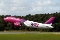 HA-LWE @ ESGP - Airbus A320 of Wizz Air taking off from Göteborg Säve airport, Sweden. - by Henk van Capelle