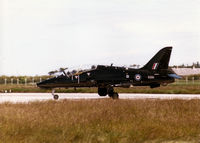 XX311 @ EGQS - Hawk T.1 of the Royal Navy's Fleet Requirements and Air Direction Unit - FRADU - preparing for take-off on Runway 05 at RAF Lossiemouth during the 1998 Joint Maritime Course. - by Peter Nicholson