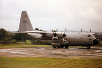 CH-04 @ EGVA - C-130H Hercules, callsign Belgian Air Force 605, of 20 Squadron Belgian Air Force on display at the 1993 Intnl Air Tattoo at RAF Fairford. - by Peter Nicholson
