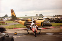 T19B-11 @ EGVA - CASA CN-235 support aircraft, of Ala 35, for the Spanish Air Force's Team Aguila display team at the 1993 Intnl Air Tattoo at RAF Fairford. - by Peter Nicholson