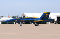 161723 @ AFW - Blue Angles media flight headed for the runway At Alliance Airport - Fort Worth, TX - by Zane Adams