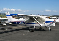 N7449E @ O69 - 1960 Cessna 210 with cockpit cover @ Petaluma, CA - by Steve Nation
