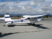 N5182D @ KWVI - 1958 Cessna 182A tail dragger  @ Watsonville, CA - by Steve Nation