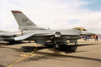 90-0831 @ EGVA - F-16C Falcon, callsign Rust 01, of 22nd Fighter Squadron/52nd Fighter Wing at Spangdahlem on display at the 1993 Intnl Air Tattoo at RAF Fairford. - by Peter Nicholson