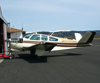 N6656R @ KPVF - Locally-based 1979 Beech V35B Bonanza with engine access panel open @ Placerville, CA - by Steve Nation