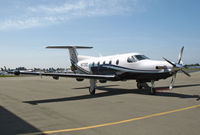 N672SD @ KHWD - 2005 Pilatus PC-12/45 @ Hayward, CA - by Steve Nation