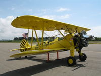 N4768V @ L52 - Aircamp Biplane Rides Boeing E75 @ Oceano County Airport, CA - by Steve Nation