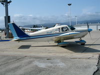 N9147W @ KWVI - Nice colors scheme on locally-based 1966 Piper PA-28-235 with Elinita titles @ Watsonville, CA - by Steve Nation