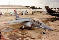 AT08 @ EGVA - Alpha Jet, callsign Belgian Air Force 530, of 9 Wing on the flight-line at the 1993 Inntl Air Tattoo at RAF Fairford. - by Peter Nicholson