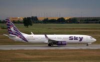 TC-SKN @ EDDP - Purple SKY after touch down on rwy 26R. - by Holger Zengler