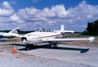 N611HA @ KTIX - Hispano Aviacion HA-200 Saeta outside the Valiant Air Command Warbird Museum, Titusville FL