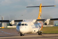 G-BWDB @ EGCC - Aurigny Air Services - by Chris Hall