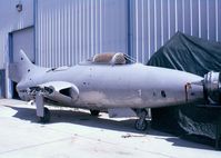 125295 - Grumman F9F-5 Panther, awaiting its new paintjob at the Valiant Air Command Museum, Titusville FL - by Ingo Warnecke