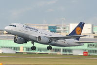 D-AIBA @ EGCC - Lufthansa A319 departing from RW23R - by Chris Hall