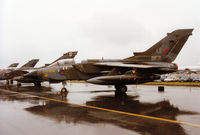 ZG769 @ EGVA - Tornado GR.1, callsign Rafair 539 Bravo, of 9 Squadron at RAF Bruggen on display at the 1993 Intnl Air Tattoo at RAF Fairford. - by Peter Nicholson