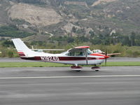 N1824G @ SZP - 1977 Cessna 182Q SKYLANE, Continental O-470-U 230 Hp @ 2,400 rpm for 100LL, landing Roll Rwy 22 - by Doug Robertson