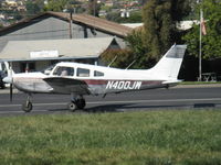 N400JW @ SZP - 1974 Piper PA-28-180, Lycoming O&VO-360 180 Hp, landing roll Rwy 22 - by Doug Robertson