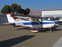 N3035U @ KRHV - Locally-based 1963 Cessna 172E in brilliant sunshine @ Reid-Hillview (originally Reid's Hillview) Airport, San Jose, CA - by Steve Nation