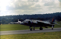 XV803 @ EGCD - Harrier GR.1 preparing to take-off at the 1971 Woodford Airshow. - by Peter Nicholson