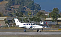 N622TR @ KCCR - Locally-based 1980 Cessna 421C running up prior to take-off on RWY 1L @ Buchanan Field, Concord, CA - by Steve Nation