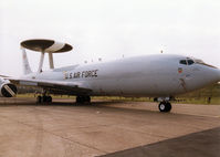 75-0558 @ MHZ - E-3B Sentry of the 965th Airborne Air Control Squadron/552nd Air Control Wing on display at the 1998 RAF Mildenhall Air Fete. - by Peter Nicholson