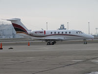 N777MX @ KOAK - Duke Woody Aviation (Englewood, CO) 1984 Cessna 650 visiting on North Field ramp @ Oakland International Airport, CA - by Steve Nation