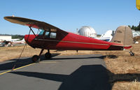 N77356 @ 2O3 - Locally-based 1946 Cessna 120 @ Parrett Field, Angwin, CA - by Steve Nation