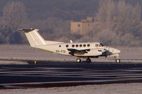 VH-FDI @ EGBB - Hawker Beechcraft Corp B200C, c/n: BL-162 staged through Birmingham on delivery to Royal Flying Doctor Service of Australia - by Terry Fletcher