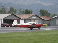 N305JK @ SZP - 1979 Mooney M20K 231, Continental TSIO-360-GB 210 Hp, Rajay turbocharger with fixed waste gate, 1st Mooney with 6 cylinder engine, taking the active - by Doug Robertson