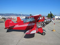 N49BR @ KWVI - Locally-based Pitts S-2A sans engine cowling and front panels  @ 2010 Watsonville Fly-in - by Steve Nation