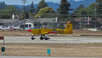 N63PN @ KWVI - Sacramento-based Lawrence RV-8A in pseudo-U.S. Navy markings as DGA 8 begins take-off roll @ 2010 Watsonville Fly-in - by Steve Nation