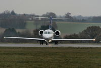 N86LF @ EGGW - RC18 Inc Hawker 4000 lining up on RW26 - by Chris Hall
