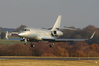 VP-BRA @ EGGW - Falcon 2000 landing on RW26 - by Chris Hall