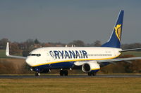 EI-DPF @ EGGW - Ryanair B737 departing from RW26 - by Chris Hall