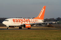 G-EZKF @ EGGW - easyJet B737 landing on RW26 - by Chris Hall