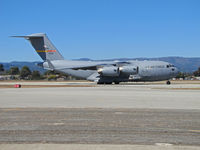 05-5139 @ KWVI - AFRC 452nd AMW C-17A from March AFB taxiing to military display ramp @ 2010 Watsonville Fly-in - by Steve Nation