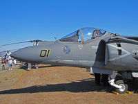 165006 @ KWVI - Close-up of nose and cockpit on VMA-513 Nightmares AV-8B(+) WF-01 with LTCOL Peter Chumly Lee titles @ 2010 Watsonville Fly-in - by Steve Nation