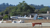 N287R @ KWVI - Locally-based 2005 Rose COZY MARK IV (as N287Rose) landing @ 2010 Watsonville Fly-in - by Steve Nation
