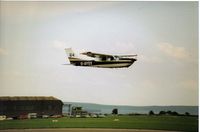 G-AYSX @ EGDT - Low and fast arrival at a PFA rally at WRoughton(scanned print) - by Andy Parsons