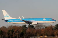 PH-BXY @ EGCC - KLM B737 landing on RW05L - by Chris Hall