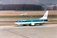 PH-BDB @ GVA - Boeing 737-306 of KLM Royal Dutch Airlines arriving at Geneva in March 1993. - by Peter Nicholson