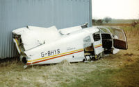 G-BHYS @ EGHR - Remains of this cherokee at Goodwood  Accident date 07/12/1985 - by Andy Parsons