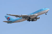HL7499 @ DFW - Korean Air Cargo Departing DFW Airport - by Zane Adams