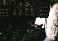 N6937C @ MKC - The flight engineer's panel. - by GatewayN727