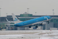 PH-BXH @ EGCC - KLM B737 departing from RW05L - by Chris Hall
