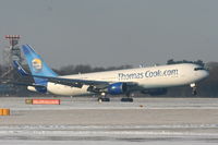 G-TCCB @ EGCC - Thomas Cook B767 departing from RW05L - by Chris Hall